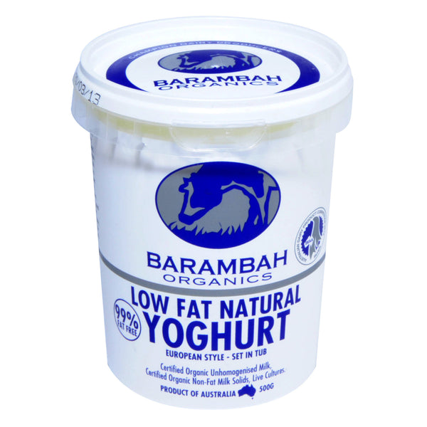 Organic Yoghurt - Low Fat (500g) Barambah