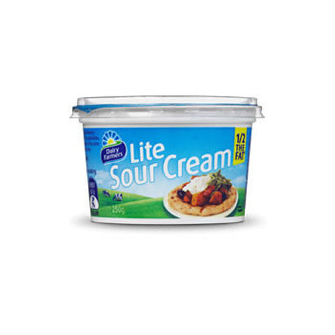 Sour Cream -Lite (250g) Dairy Farmers